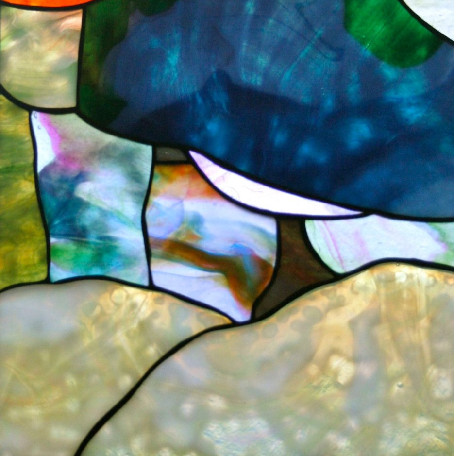 Stained Glass Panel Close-Up