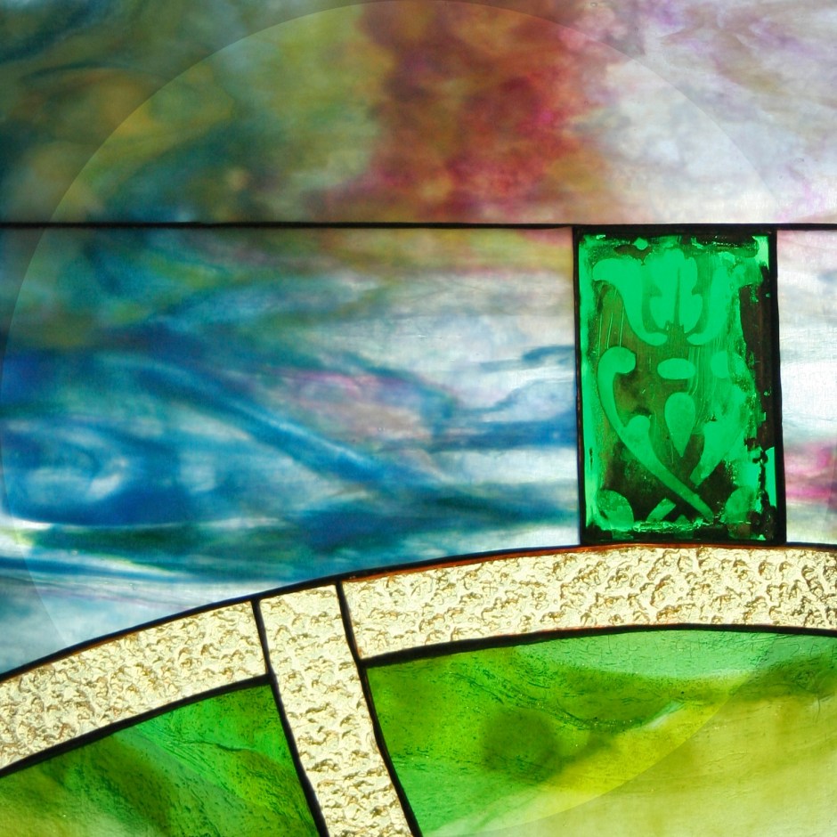 Stained Glass Panel Close-Up