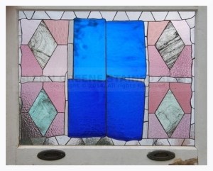 Stained glass window created by Glenn Greene