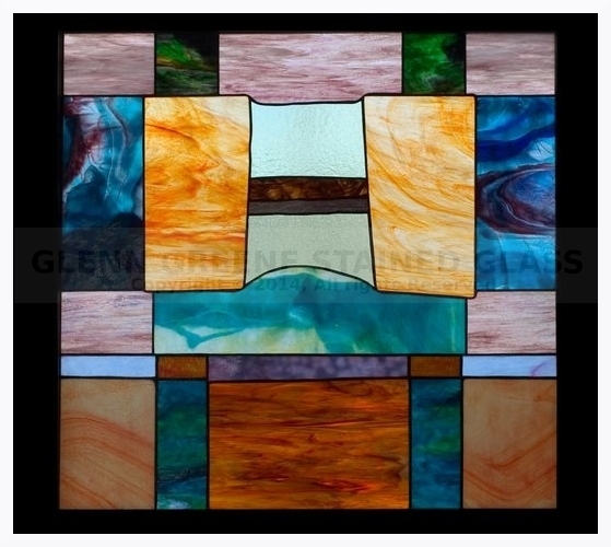 Stained glass window created by Glenn Greene