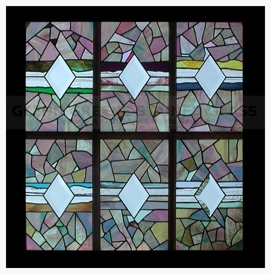 Stained glass window created by Glenn Greene