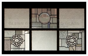 Stained glass window created by Glenn Greene