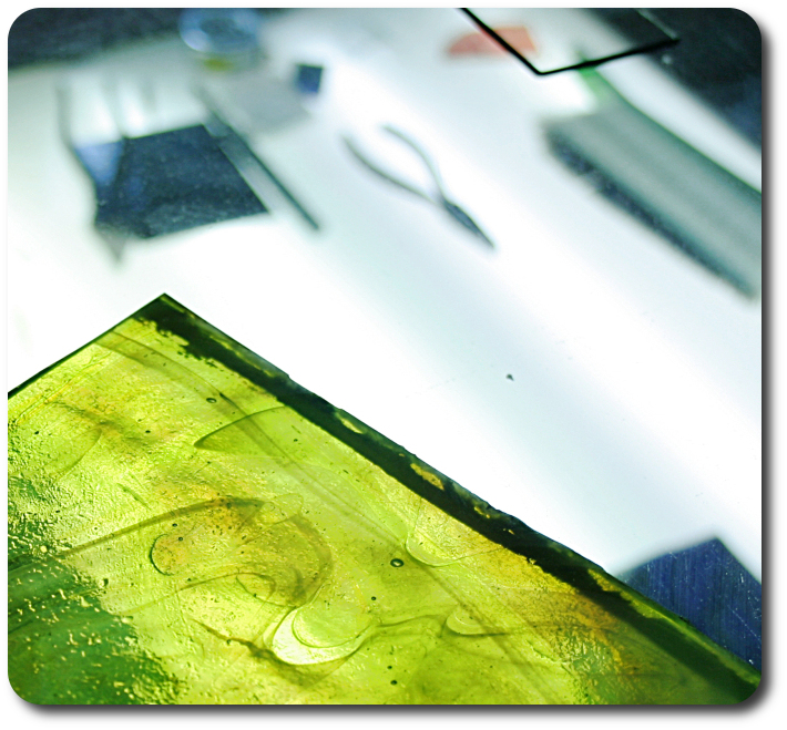 Shards of glass, artistic photograph