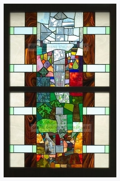 Art glass window created by Glenn Greene