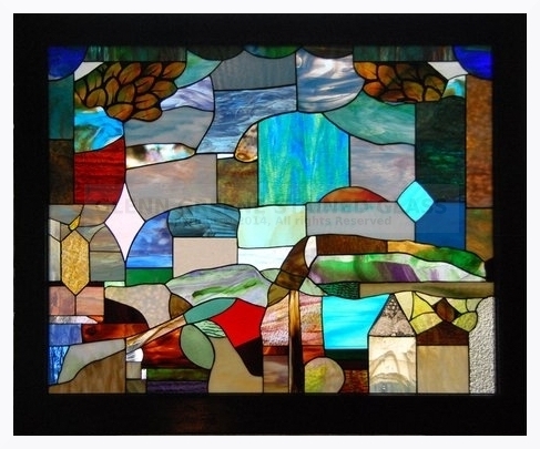 Stained glass window created by Glenn Greene