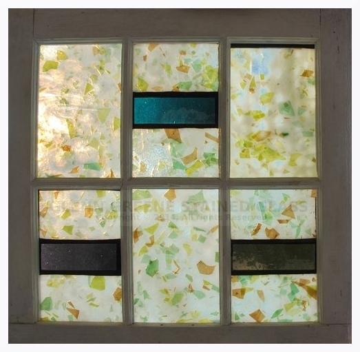 Stained glass window created by Glenn Greene