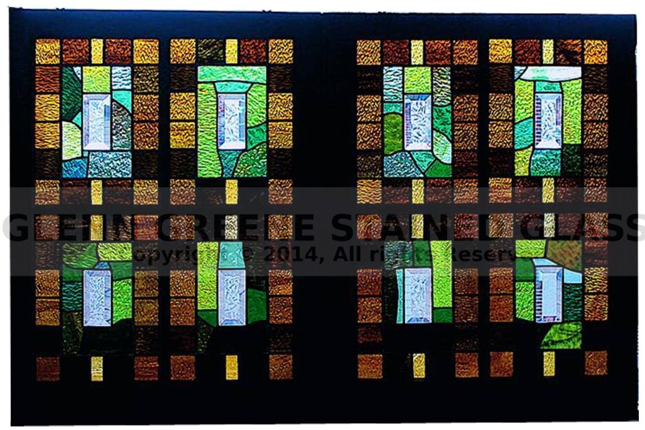 Photograph of stained glass window