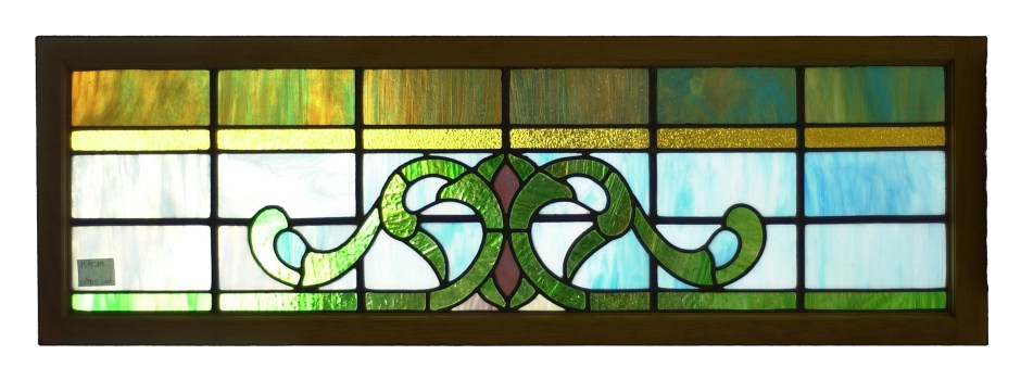 Photograph of antique leaded glass window