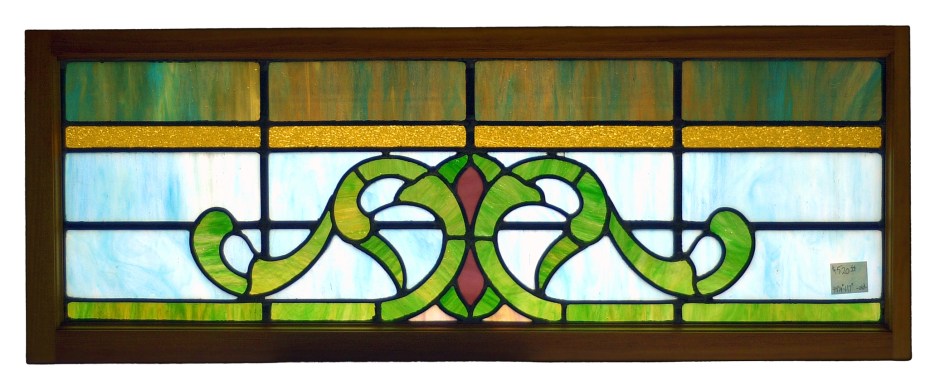 Photograph of antique leaded glass window