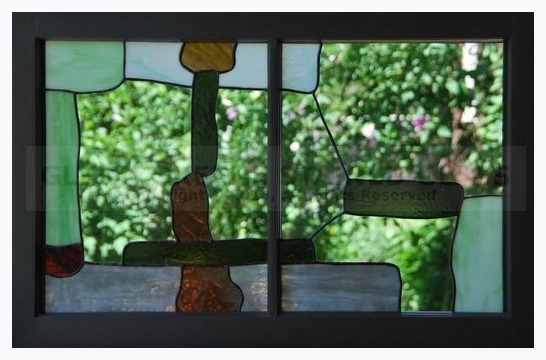 Stained glass window created by Glenn Greene